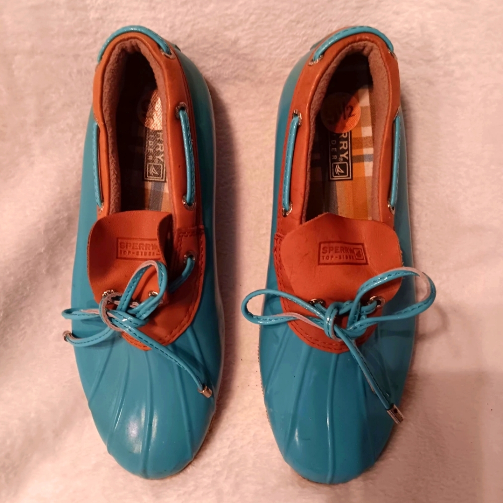 Sperry Short Rain Boots 9 1/2 - Picture 1 of 6